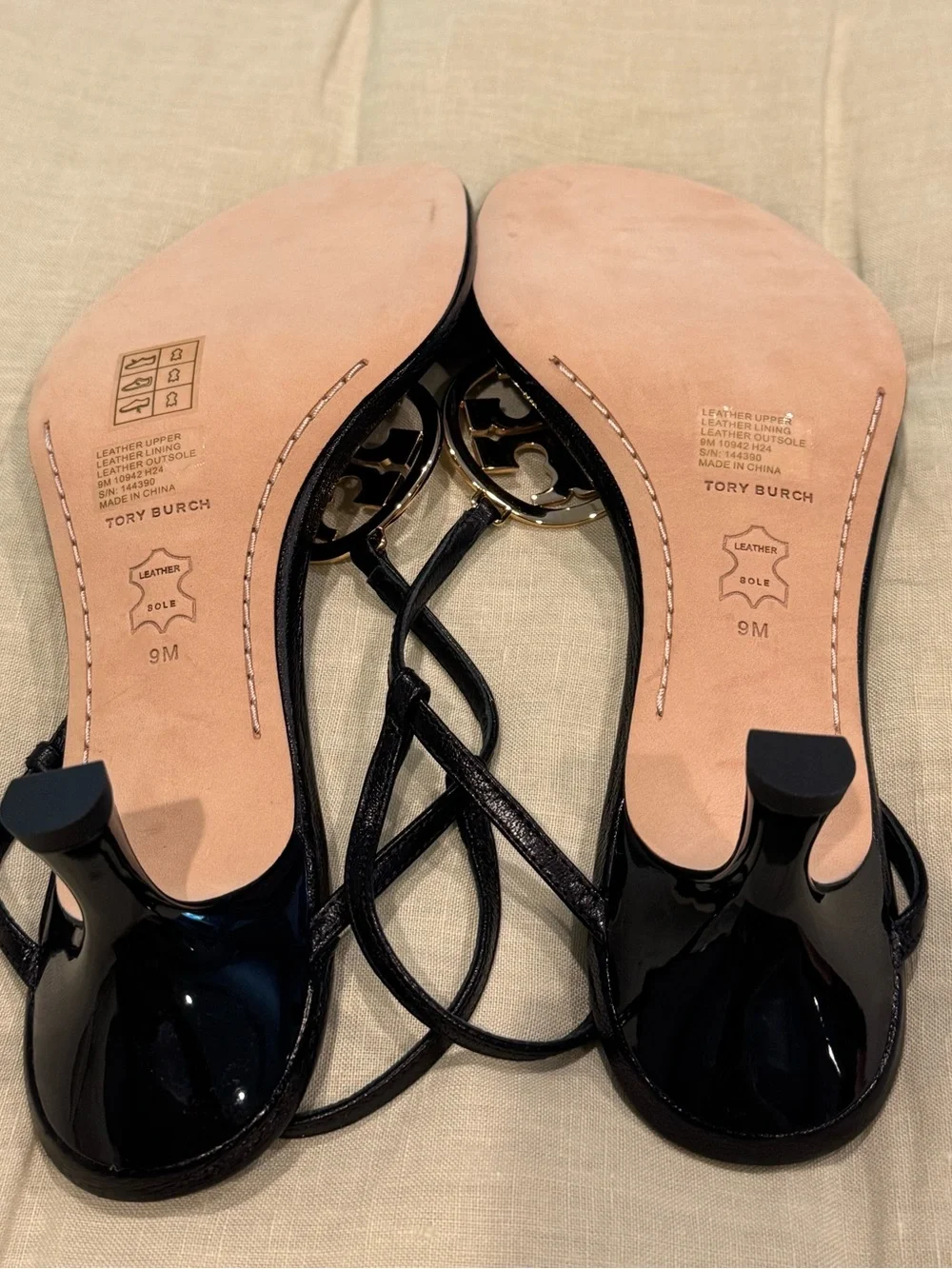 Tory Burch Capri Miller Low Heel Sandal 60mm Black NWOT